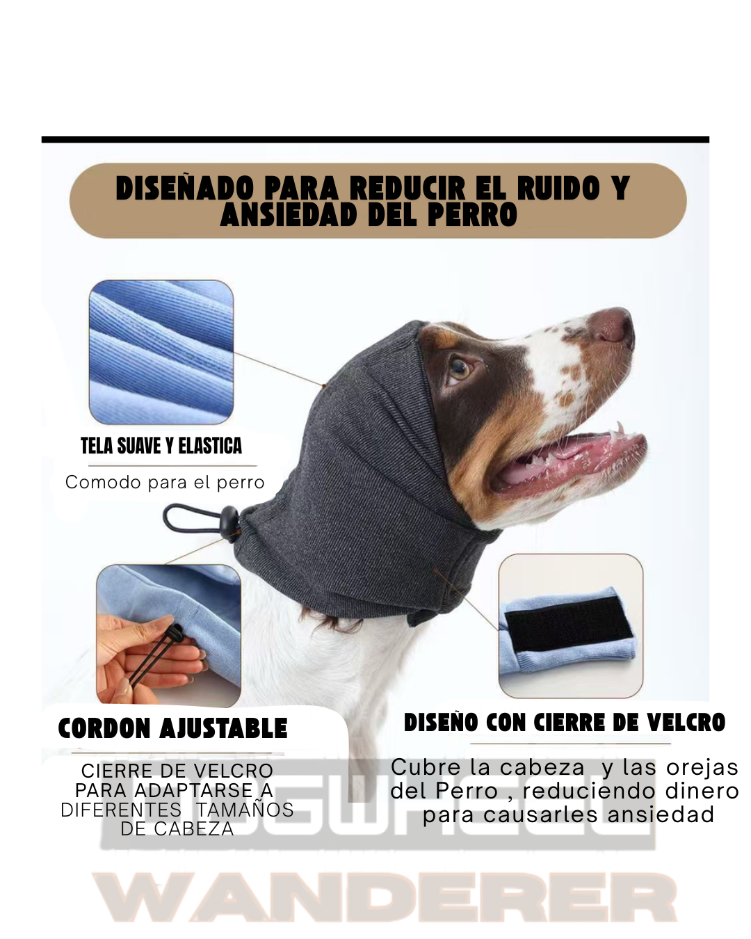 🐾 MotoMuff™ – Cubreorejas para Perros Aventureros